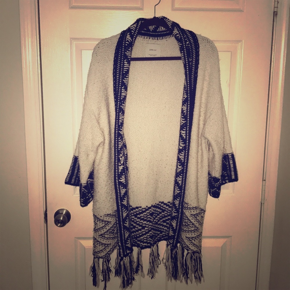 Zara fringe sweater
